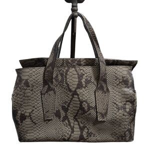FALOR ITALIA Snakeskin Embossed Genuine Leather Bag